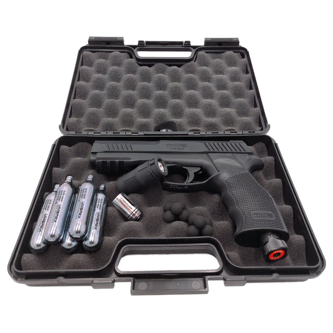 All inklusiv Home Defense Set Pistole Rubberballs - Schwarz - Paintball Buddy