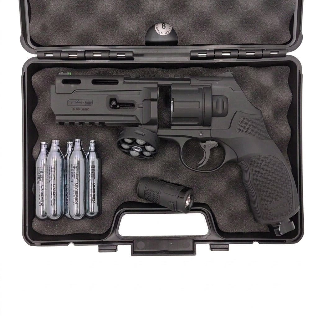 All inklusiv Home Defense Set Revolver Polyballs - Schwarz
