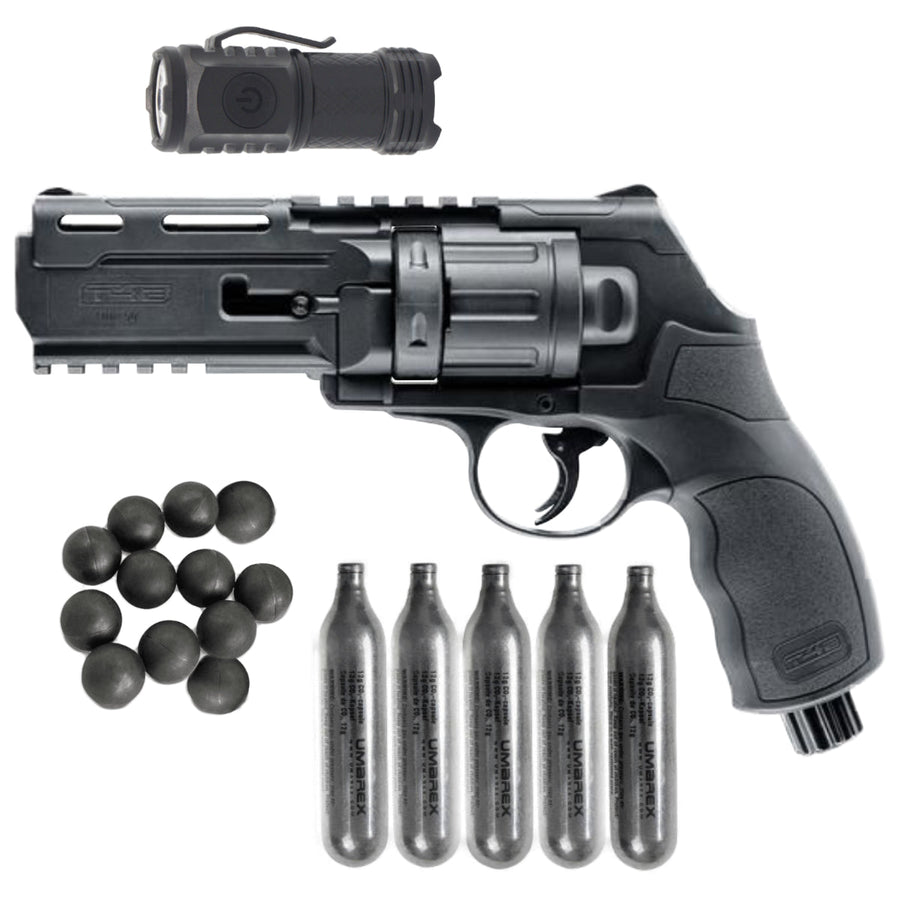 All inklusiv Home Defense Set Revolver Rubberballs - Schwarz - Paintball Buddy