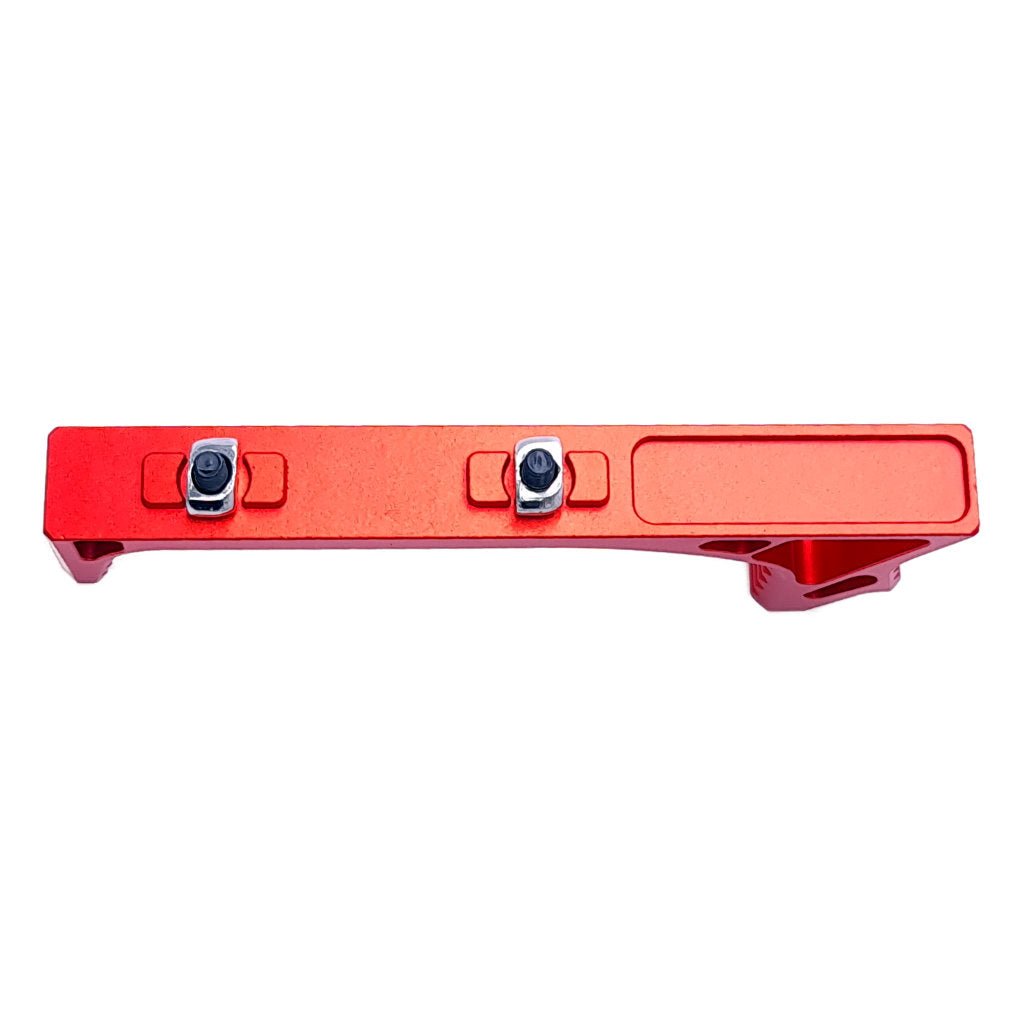 Aluminium Frontgriff gebogen M - Lok - Rot - Paintball Buddy