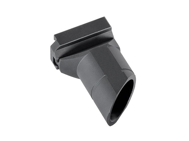 Aluminium Frontgriff Kompakt Cutted - Schwarz 80mm - Paintball Buddy