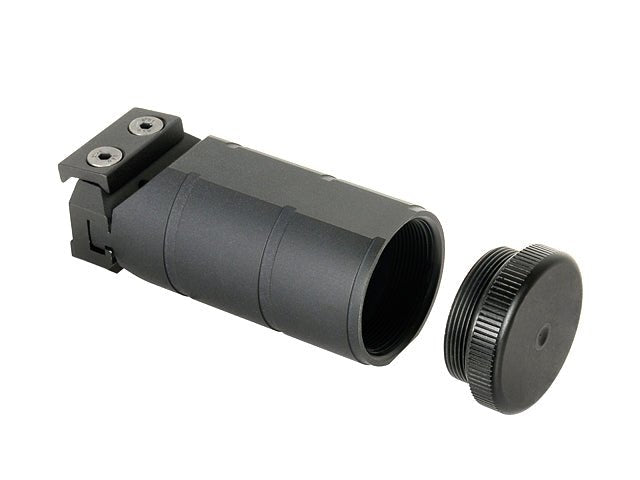 Aluminium Frontgriff Kompakt - Schwarz 88mm - Paintball Buddy