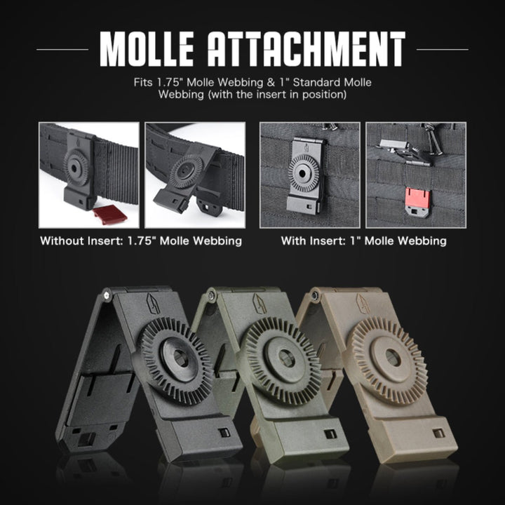 Amomax Holster Slim Molle Adapter - Paintball Buddy