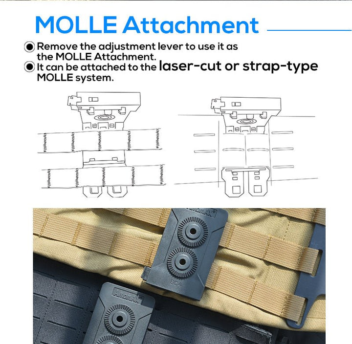 Amomax Molle Belt Clip - Paintball Buddy