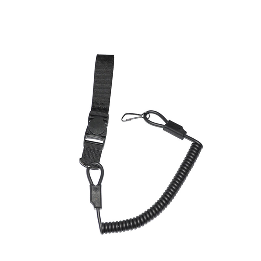 Amomax Pistol Lanyard / Fangschnur - Schwarz - Paintball Buddy