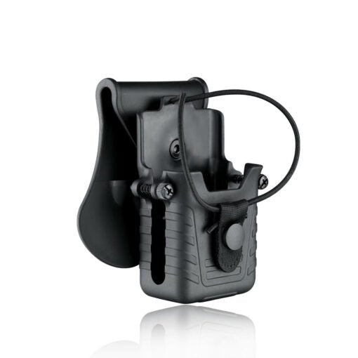 Amomax Polymer Paddle Holster für Funkgeräte - Schwarz - Paintball Buddy