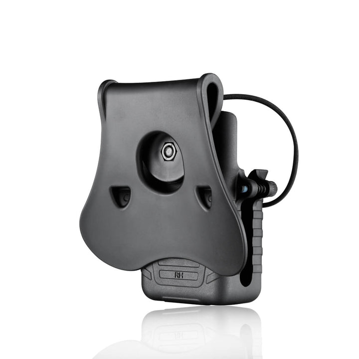 Amomax Polymer Paddle Holster für Funkgeräte - Schwarz - Paintball Buddy