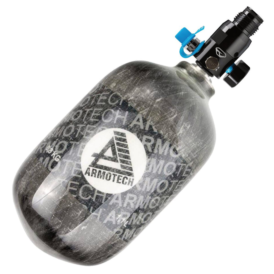 Armotech HP System 300 Bar 1,1 Liter + Dye Throttle Reg - Paintball Buddy