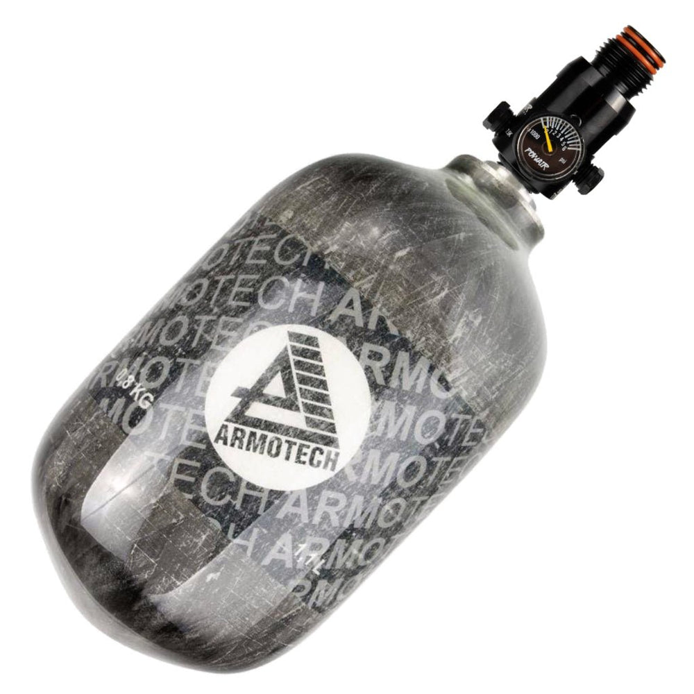 Armotech HP System 300 Bar 1,1 Liter + PowAir MaxReg 300 Bar Regulator - Paintball Buddy