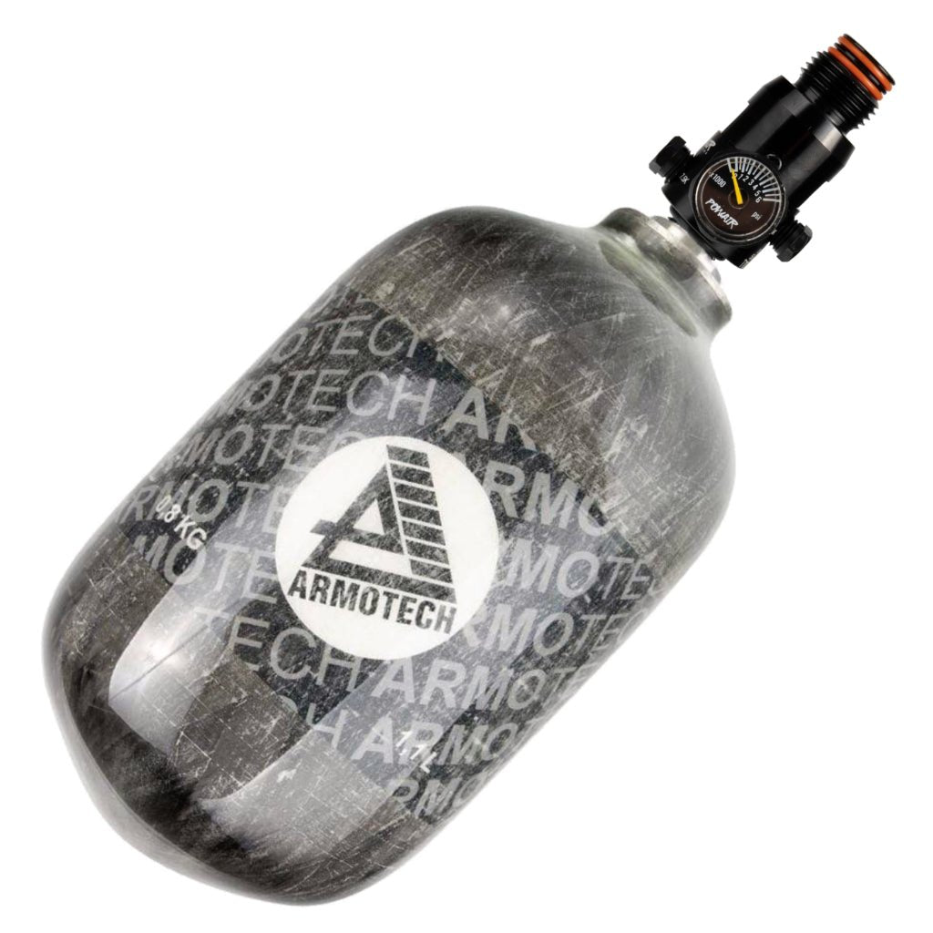 Armotech HP System 300 Bar 1,1 Liter + PowAir MaxReg 300 Bar Regulator - Paintball Buddy