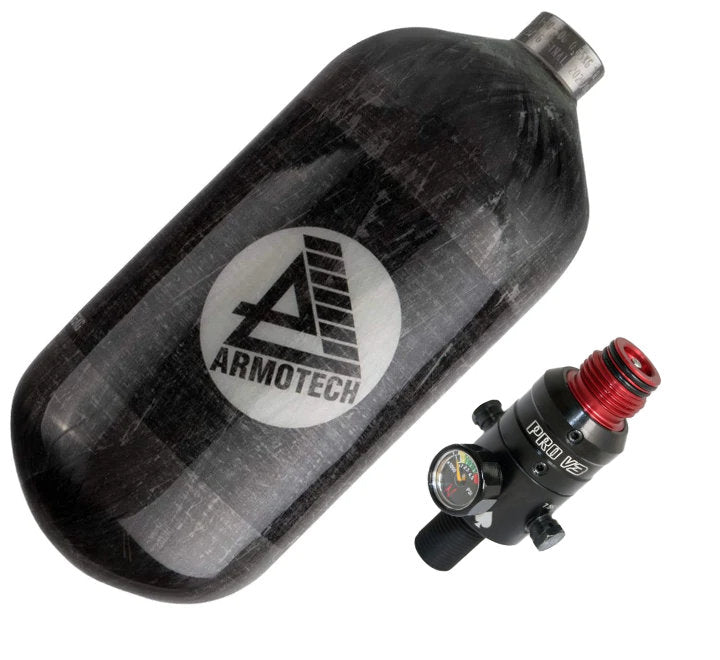 Armotech Supralite HP System 300 Bar 1,1Liter (650g) + Ninja V3 Pro - Paintball Buddy