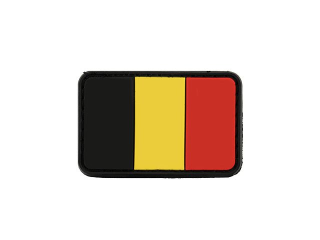 Belgium Flag PVC Patch - Paintball Buddy