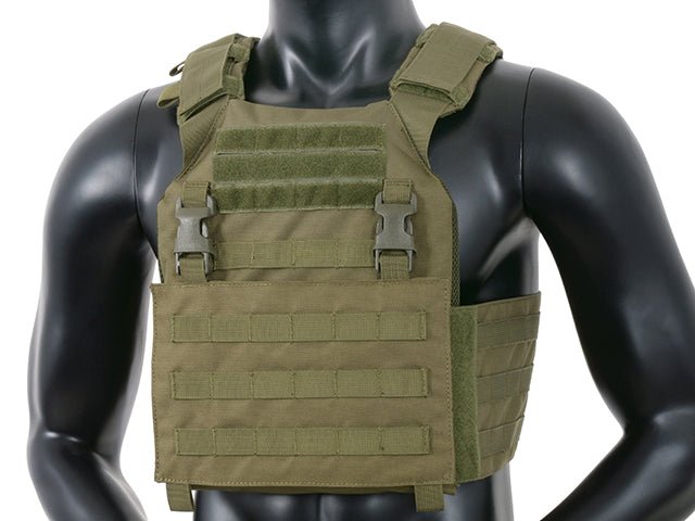 Buckle up Assault Plate Carrier - Olive - Paintball Buddy