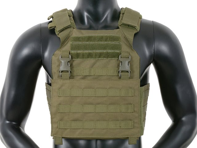 Buckle up Assault Plate Carrier - Olive - Paintball Buddy