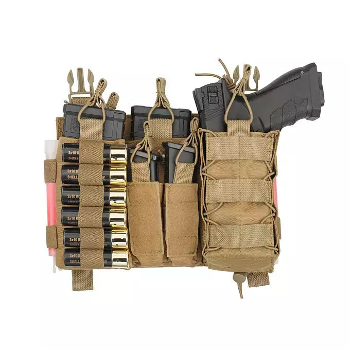 Buckle up Multi Mission Front Panel - Tan - Paintball Buddy