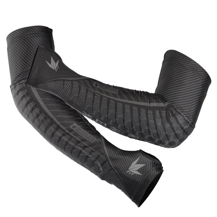 Bunkerkings Fly Compression Elbow Pads - Schwarz - Paintball Buddy