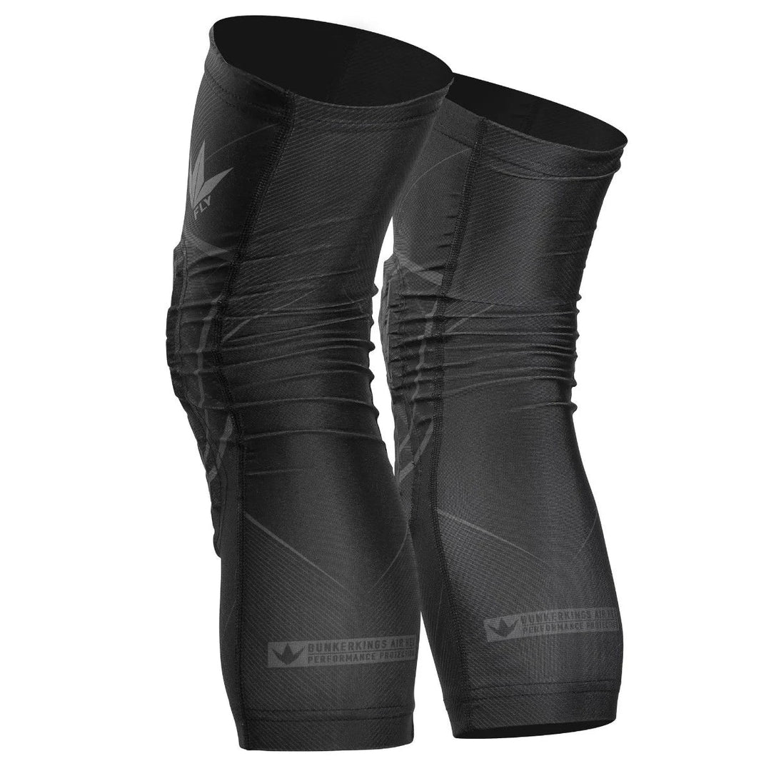 Bunkerkings Fly Compression Knee Pads - Schwarz - Paintball Buddy