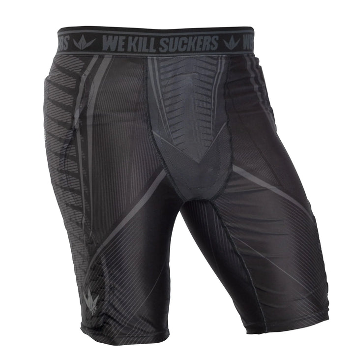 Bunkerkings Fly Compression Shorts - Schwarz - Paintball Buddy