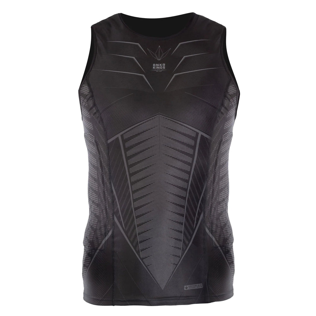 Bunkerkings Fly Compression Sleeveless Top - Schwarz - Paintball Buddy