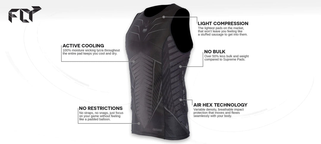 Bunkerkings Fly Compression Sleeveless Top - Schwarz - Paintball Buddy