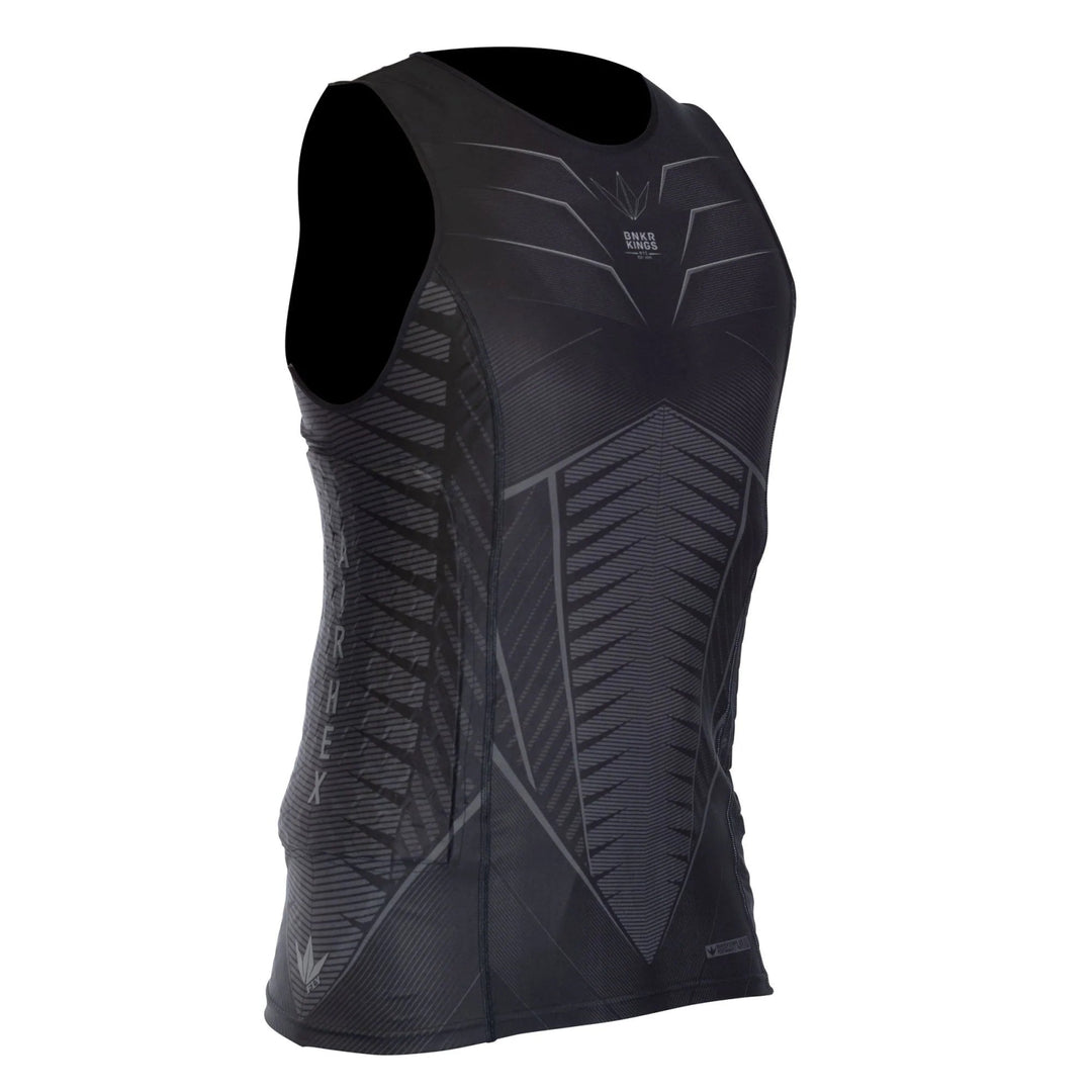 Bunkerkings Fly Compression Sleeveless Top - Schwarz - Paintball Buddy