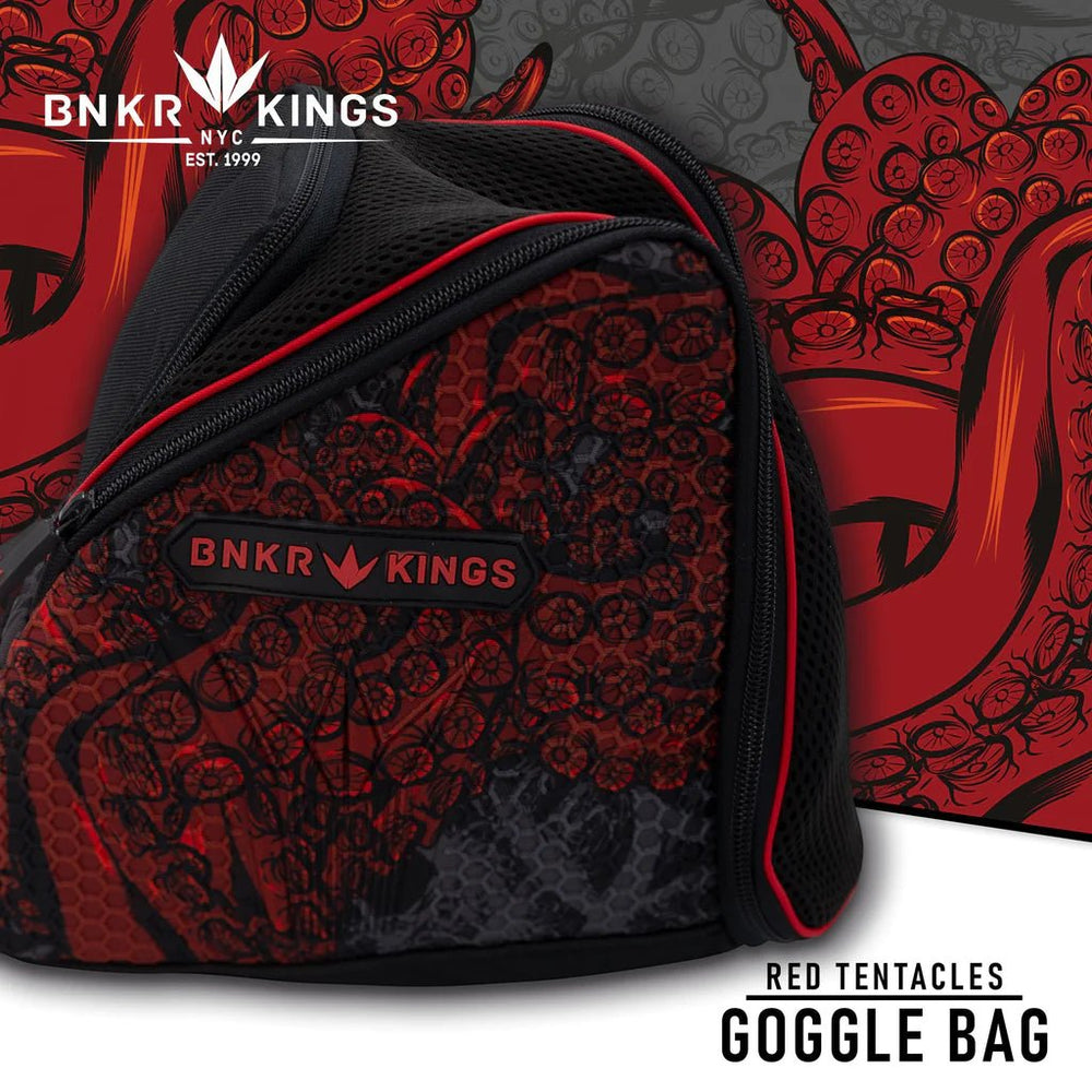 Bunkerkings Supreme Paintball Masken Case - Red Tentacles - Paintball Buddy