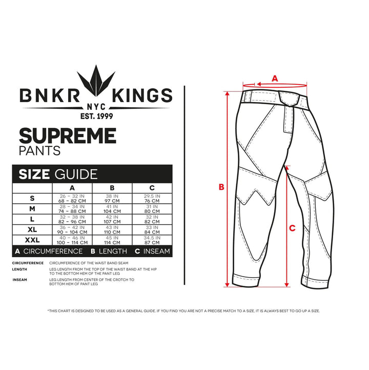 Bunkerkings V2 Supreme Pants - Schwarz, Blau - Paintball Buddy