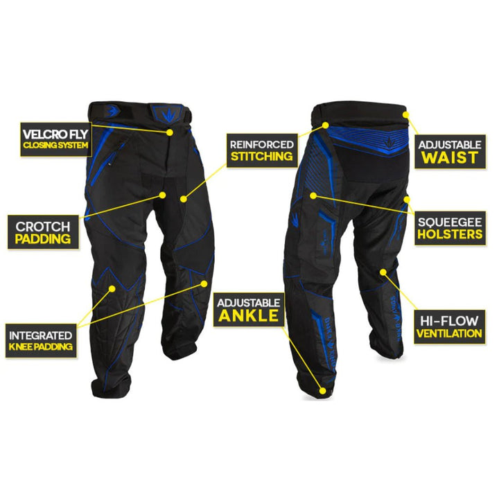 Bunkerkings V2 Supreme Pants - Schwarz, Blau - Paintball Buddy