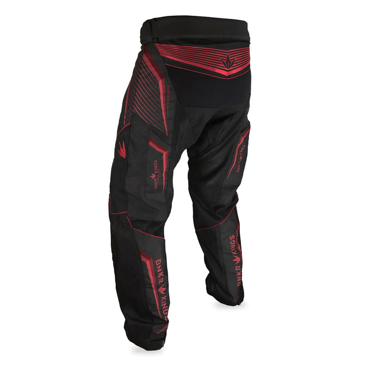 Bunkerkings V2 Supreme Pants - Schwarz, Rot - Paintball Buddy