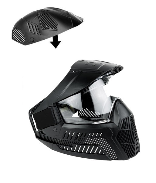 Carbon Vollschutz Paintball Thermal Maske - Black - Paintball Buddy