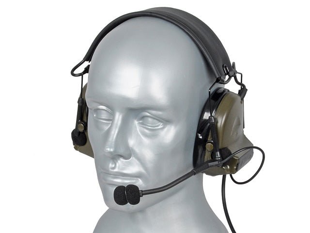 Clear Voice Headset - Olive - Paintball Buddy