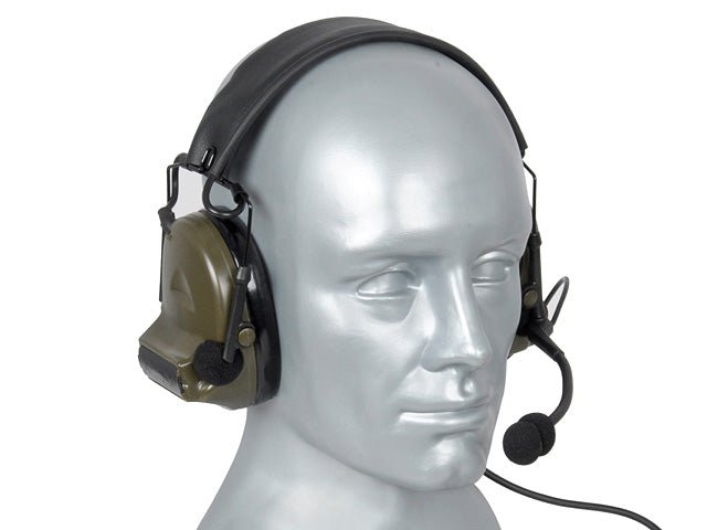 Clear Voice Headset - Olive - Paintball Buddy