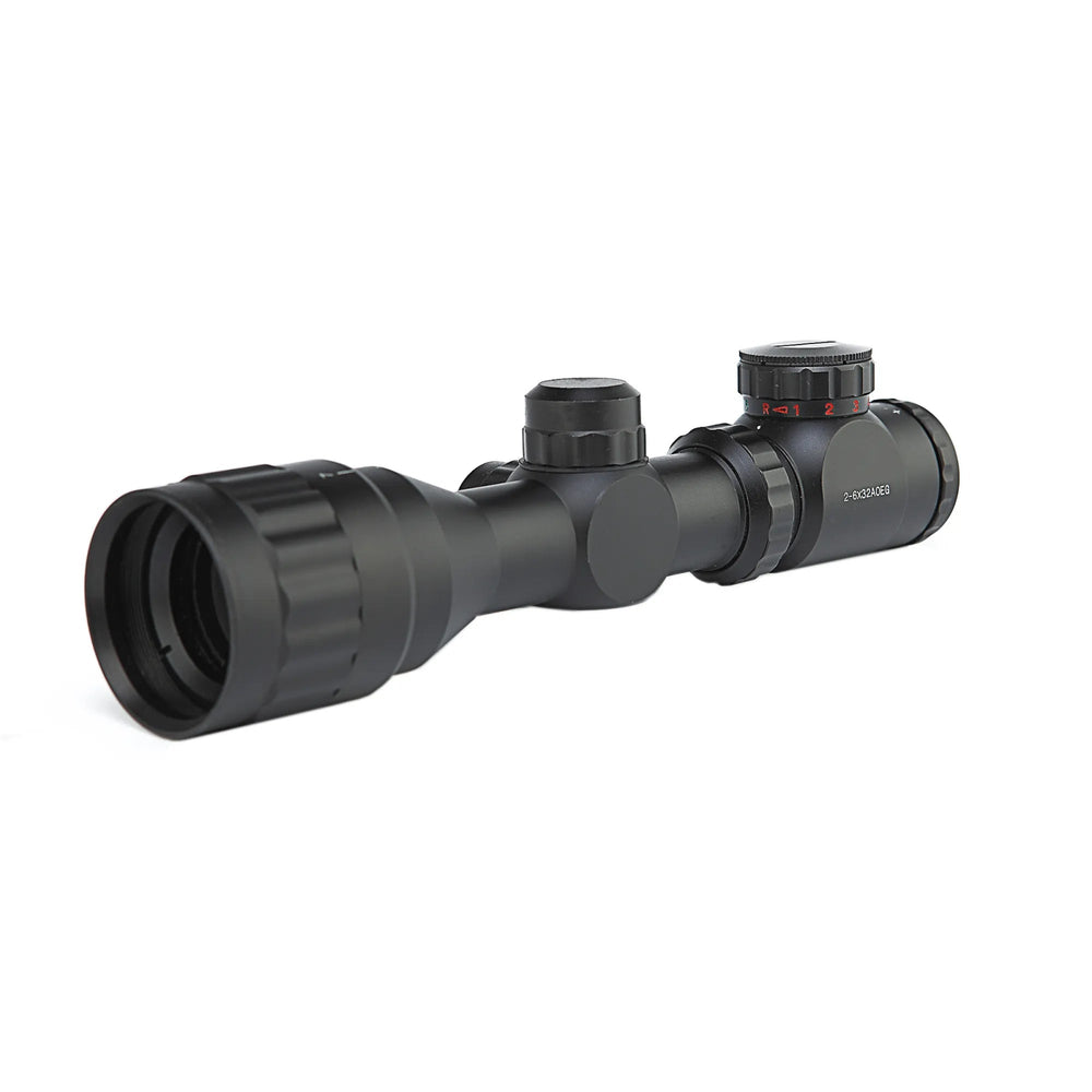 Compact Rifle Scope 2 - 6X32 Red Green - Paintball Buddy