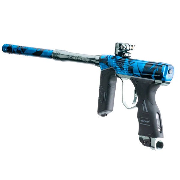 Dye DSR+ Icon1 PGA Paintball Markierer - Shattered Cyan, Black, Grey polished - Paintball Buddy