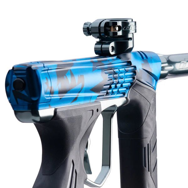 Dye DSR+ Icon1 PGA Paintball Markierer - Shattered Cyan, Black, Grey polished - Paintball Buddy