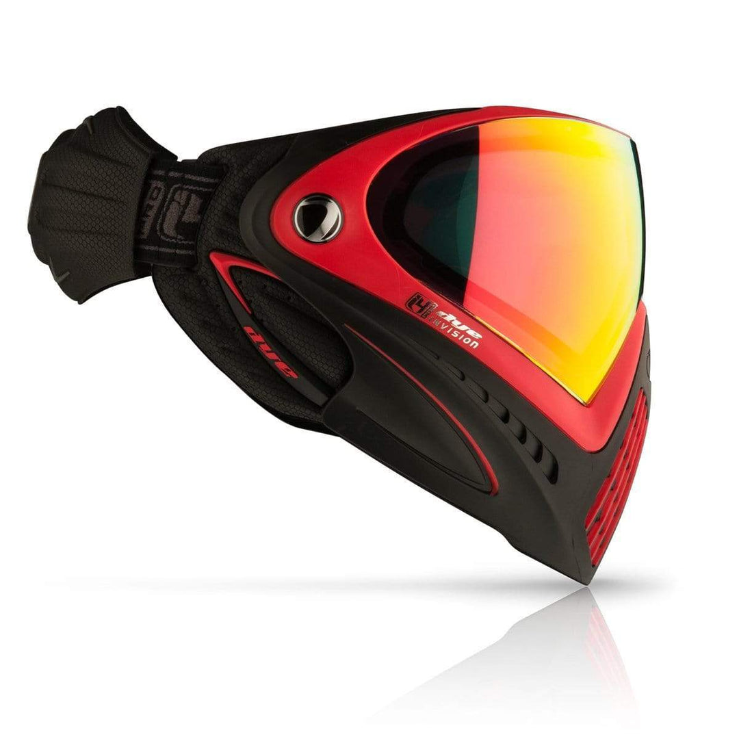 Dye I4 PRO Paintball Maske - Meltdown Schwarz Rot - Paintball Buddy