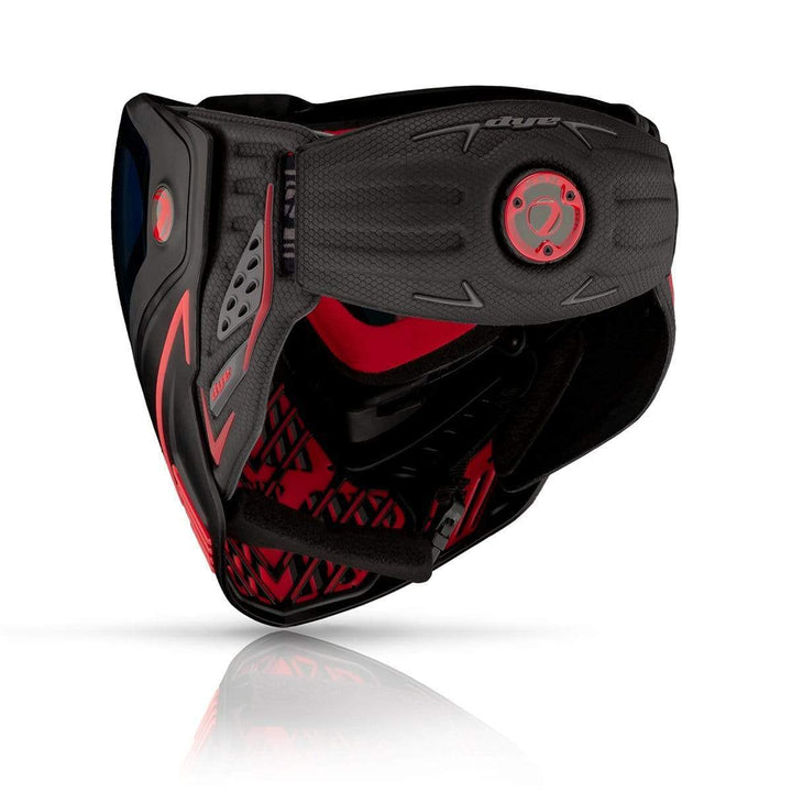 Dye I5 Paintball Maske - Schwarz Rot 2.0 - Paintball Buddy