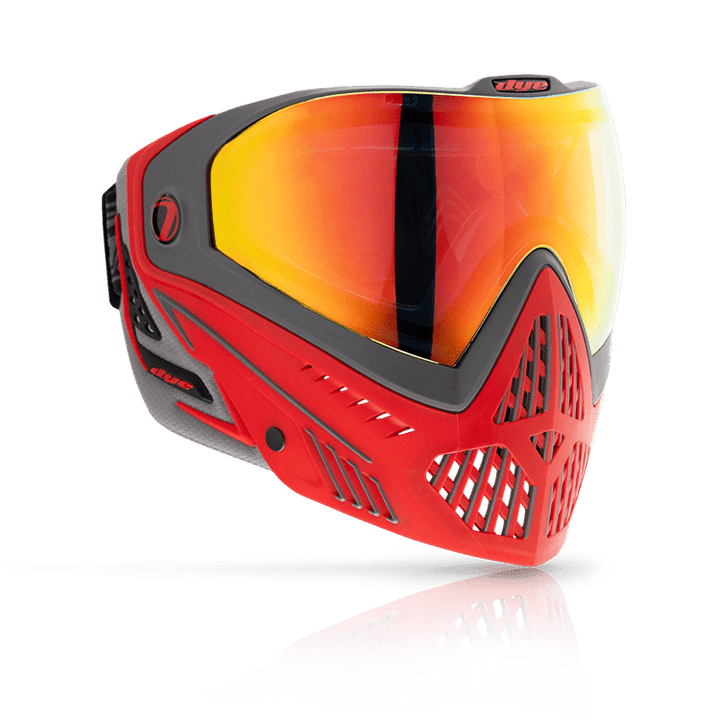 Dye I5 Paintball Maske - ShadowFire Grau/Rot - Paintball Buddy