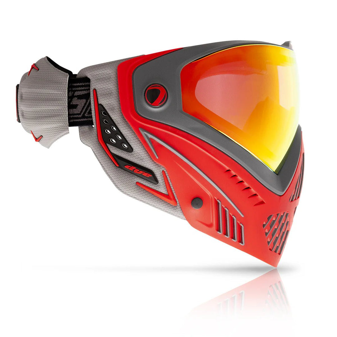 Dye I5 Paintball Maske - ShadowFire Grau/Rot - Paintball Buddy