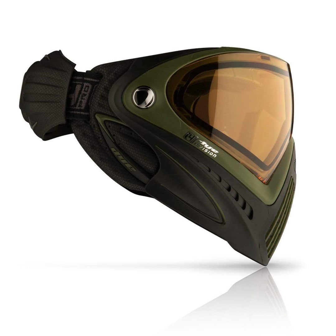 Dye Precision I4 Pro Thermal Paintball & Airsoft Maske - Sargent Schwarz Olive - Paintball Buddy