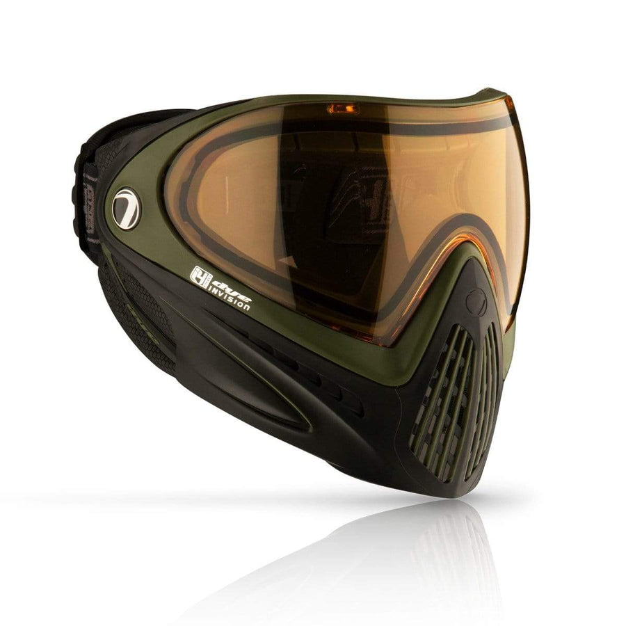 Dye Precision I4 Pro Thermal Paintball & Airsoft Maske - Sargent Schwarz Olive - Paintball Buddy