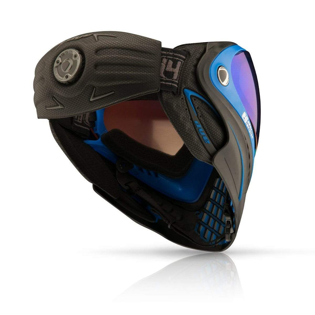 Dye Precision I4 Pro Thermal Paintball & Airsoft Maske - Seatec Schwarz Blau - Paintball Buddy