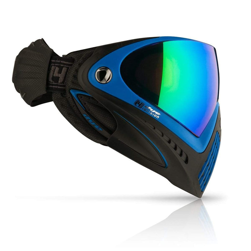 Dye Precision I4 Pro Thermal Paintball & Airsoft Maske - Seatec Schwarz Blau - Paintball Buddy