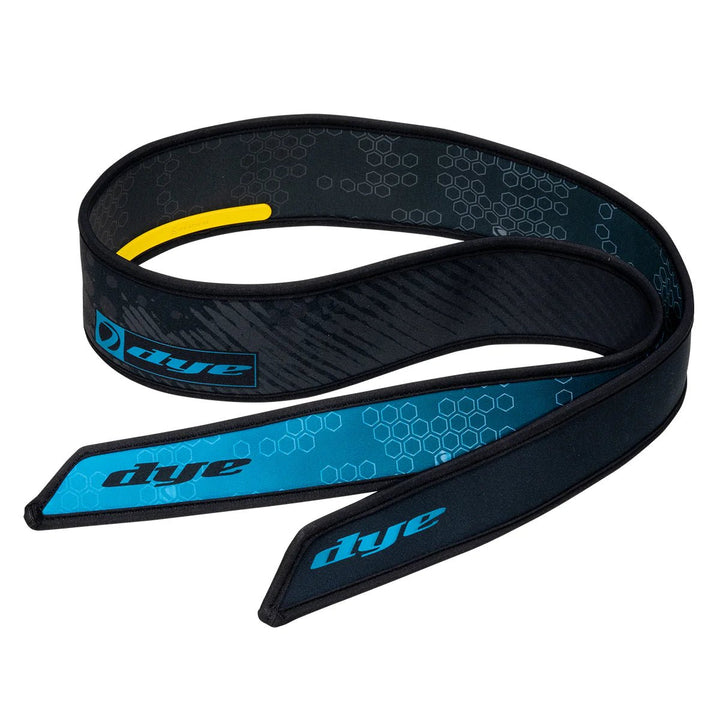 Dye X HALO Headtie - Concept Black/Cyan - Paintball Buddy