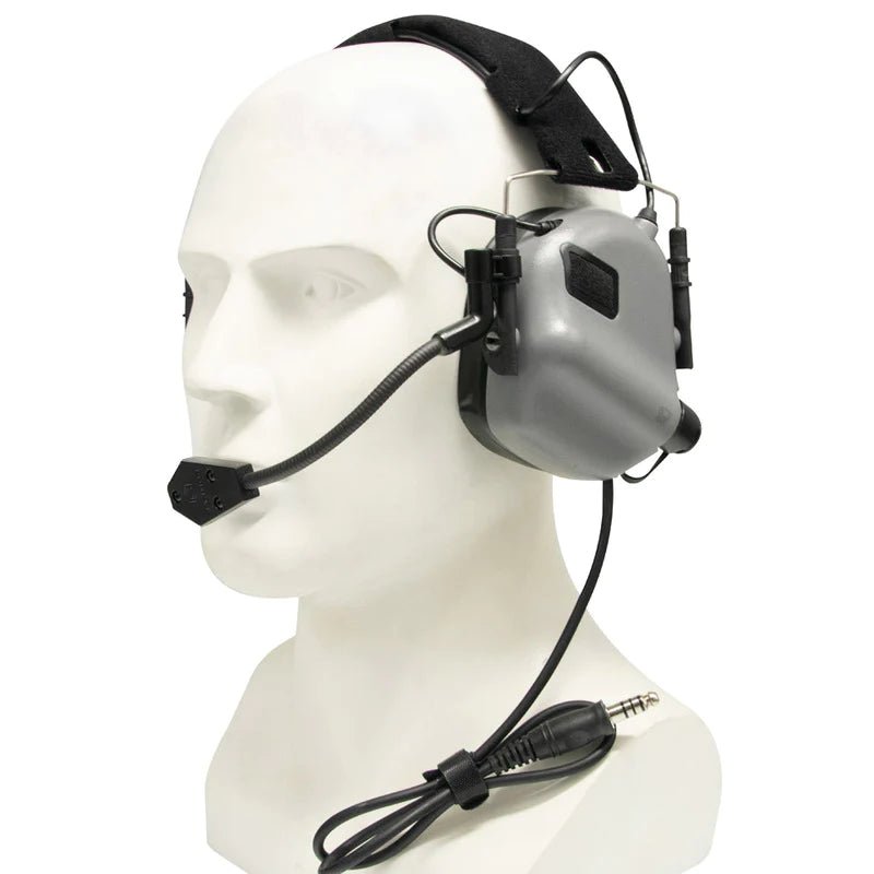 Earmor M32 aktives Tactical Headset - Grau - Paintball Buddy