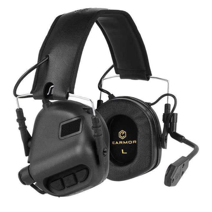 Earmor M32 aktives Tactical Headset - Schwarz - Paintball Buddy