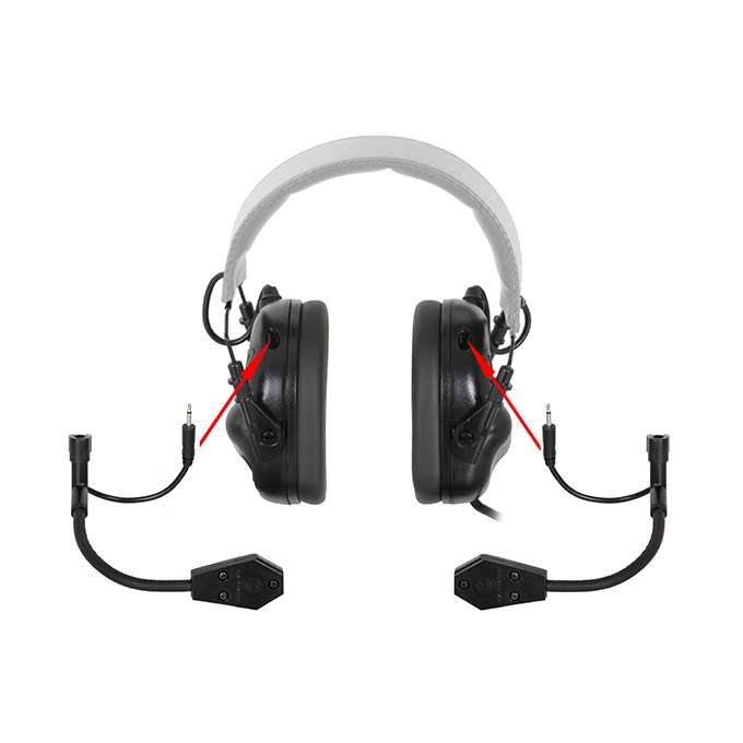 Earmor M32H aktives Tactical Headset für Fast Helm - Schwarz - Paintball Buddy