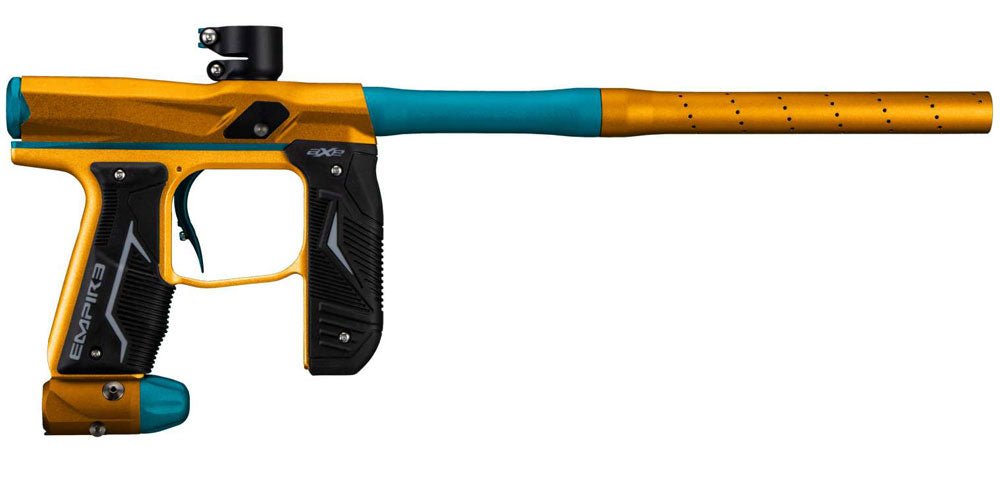 Empire Axe 2.0 E - Pneumatischer Paintball Markierer - Orange/Aqua - Paintball Buddy