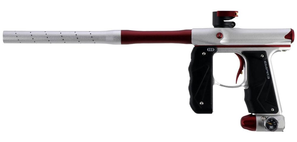 Empire Mini GS E - Pneumatischer Paintball Markierer - Dust Silber Red - Paintball Buddy