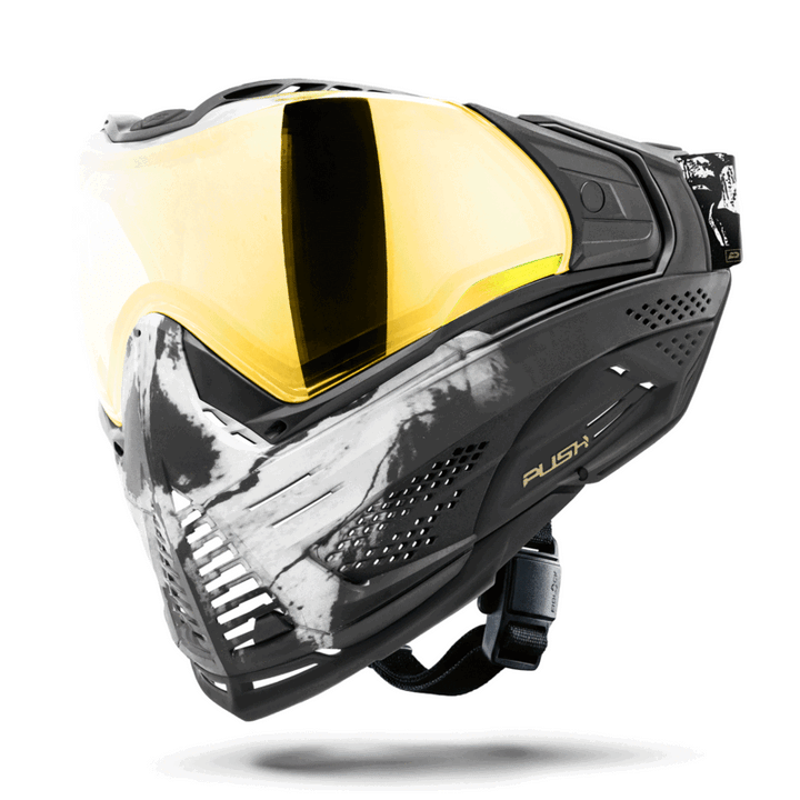 Push Unite MKII Thermalmaske Warlord Enforcer - Black White Skull